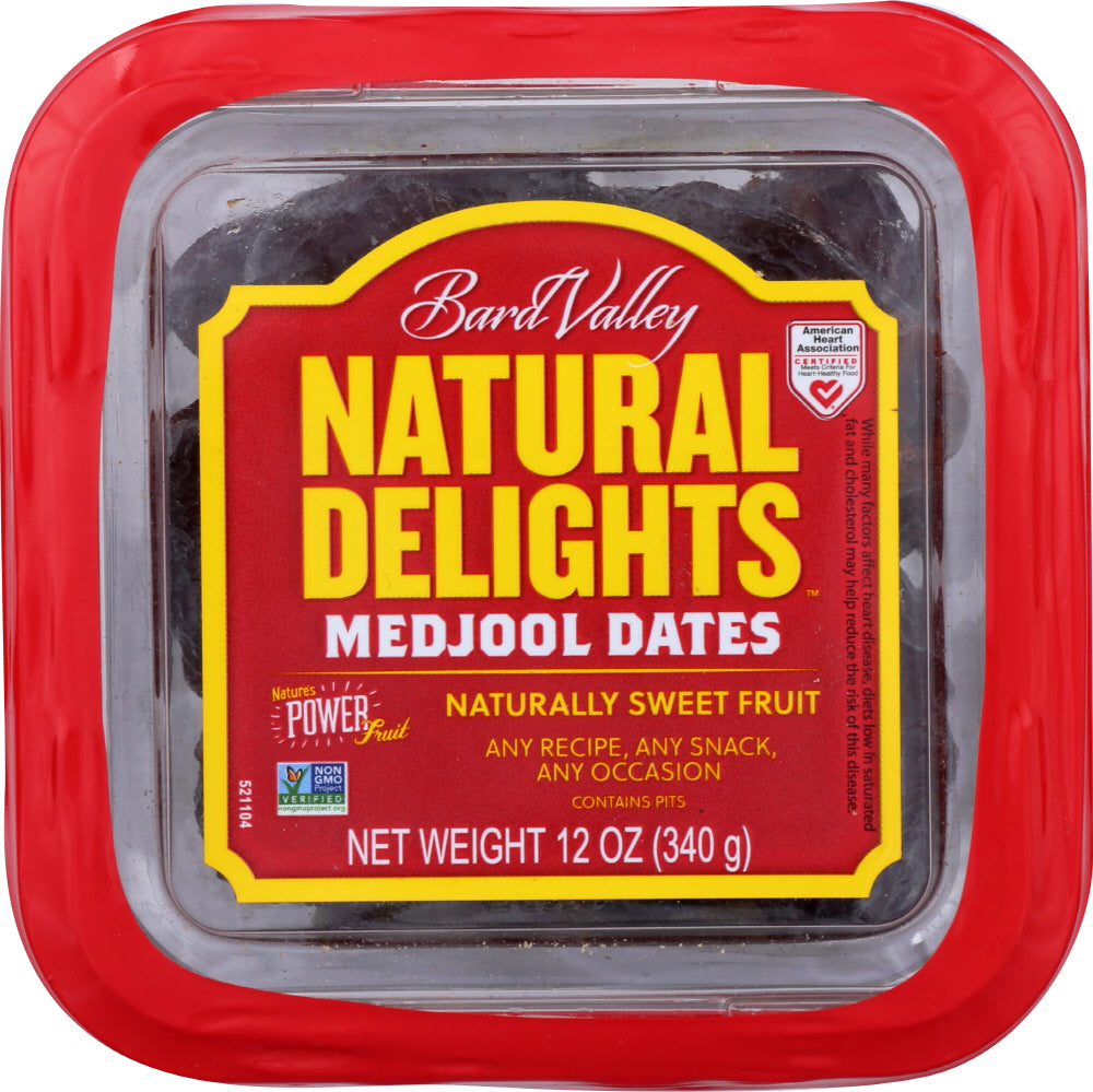 BARD VALLEY: Natural Delights Medjool Dates, 12 oz - Vending Business Solutions