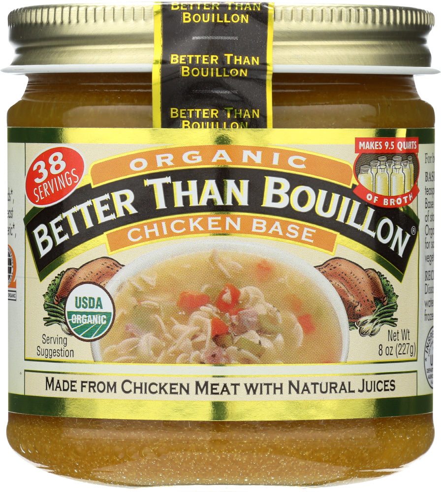 BETTER THAN BOUILLON: Organic Chicken Base, 8 oz - Vending Business Solutions