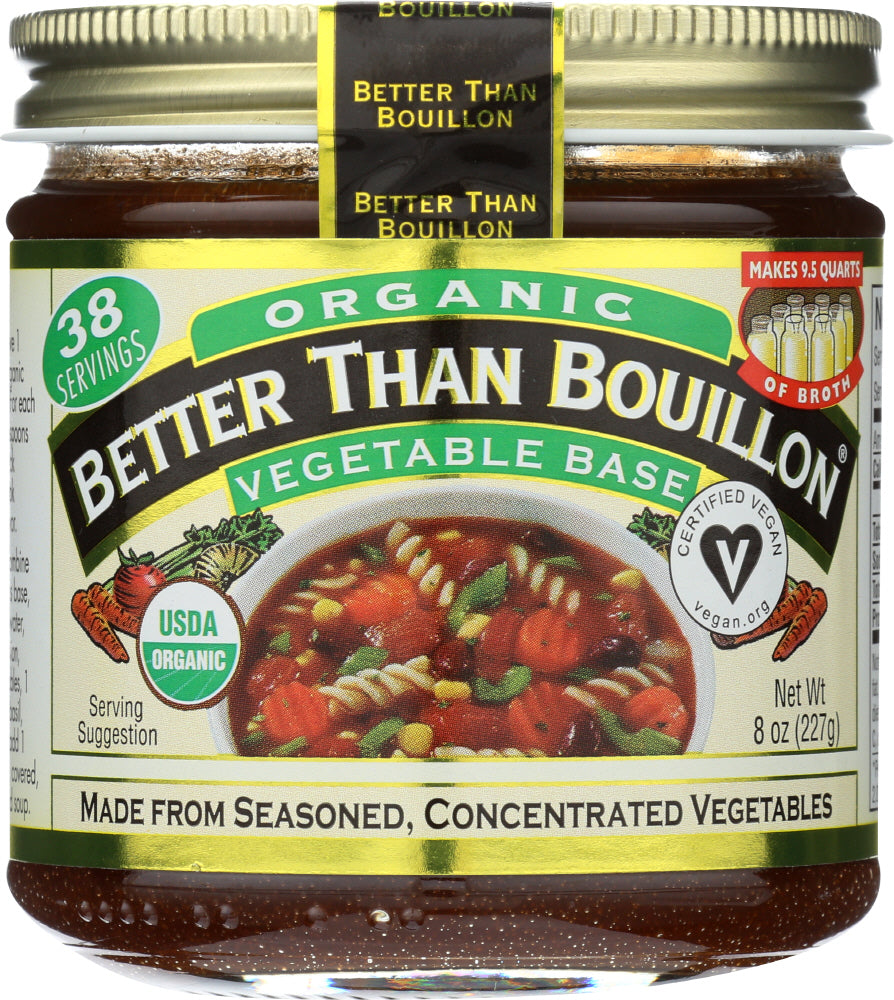BETTER THAN BOUILLON: Organic Vegetable Base, 8 oz - Vending Business Solutions