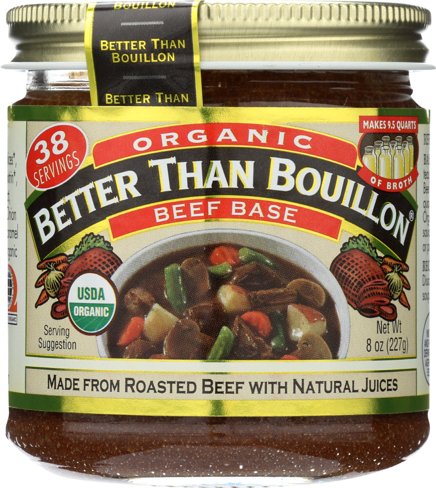BETTER THAN BOUILLON: USDA Organic Beef Base, 8 oz - Vending Business Solutions
