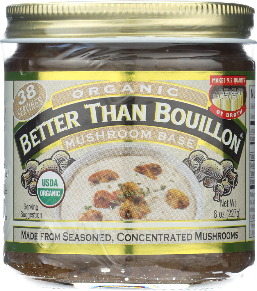 BETTER THAN BOUILLON: Base Mushroom Organic, 8 oz - Vending Business Solutions