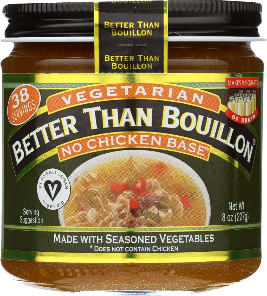 BETTER THAN BOUILLON: Vegetarian No Chicken Base, 8 oz - Vending Business Solutions