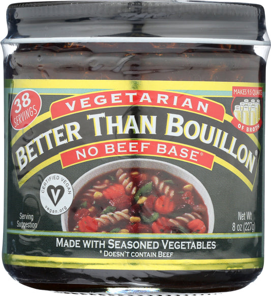 BETTER THAN BOUILLON: Base Vegan Vegetarian No Beef, 8 oz - Vending Business Solutions