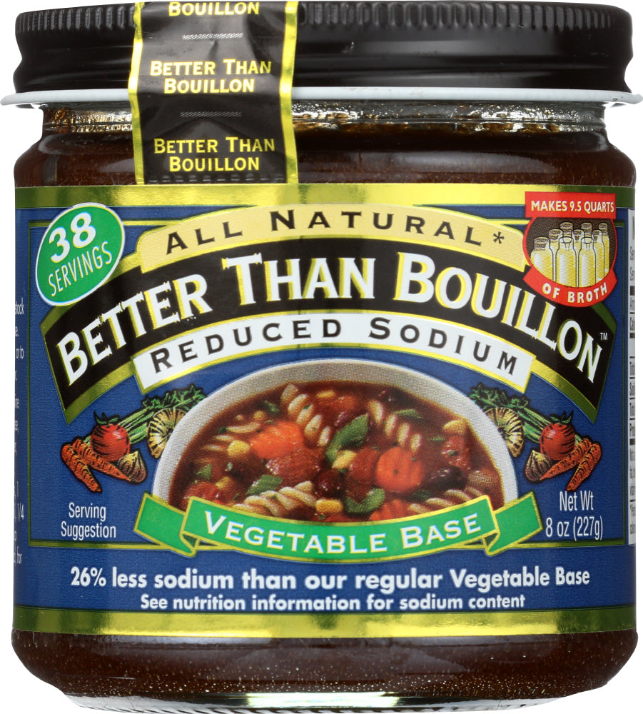 BETTER THAN BOUILLON: Base Vegetable Reduced Sodium, 8 oz - Vending Business Solutions