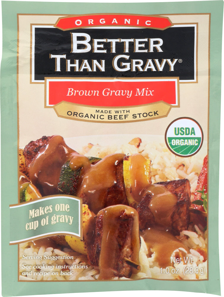 BETTER THAN GRAVY: Gravy Mix Beef Organic, 1 oz - Vending Business Solutions