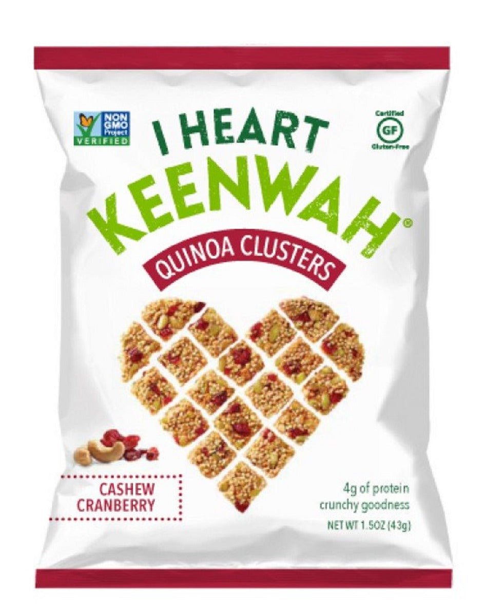 I HEART KEENWAH: Quinoa Cluster Cranberry Cashew, 1.5 oz - Vending Business Solutions