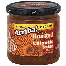 ARRIBA: Fire Roasted Mexican Chipotle Salsa Medium, 16 Oz - Vending Business Solutions