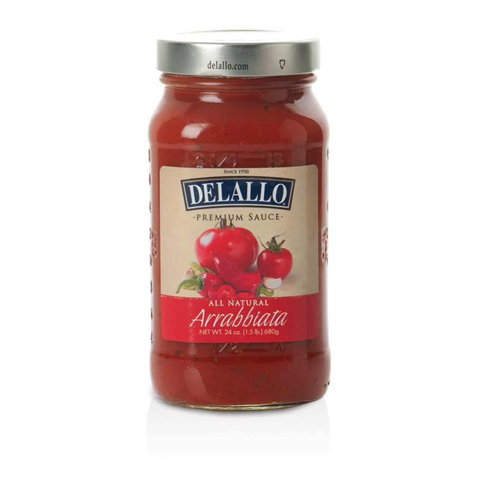 DELALLO: Sauce Pasta Arrabiata Premium, 24 oz - Vending Business Solutions