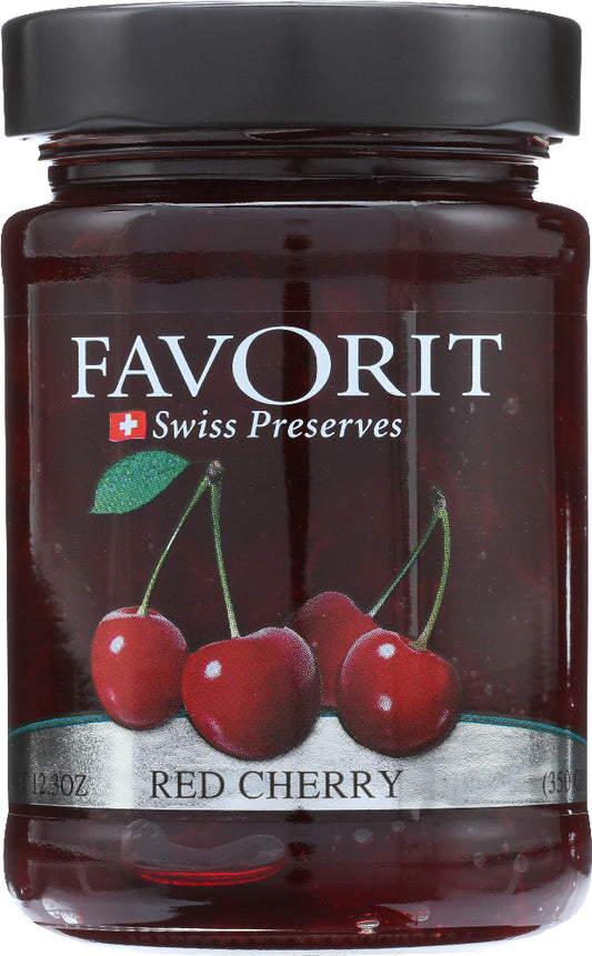 FAVORIT: Preserve Red Cherry, 12.3 oz - Vending Business Solutions