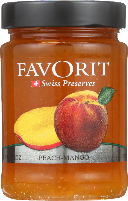 FAVORIT: Preserve Peach Mango, 12.3 oz - Vending Business Solutions