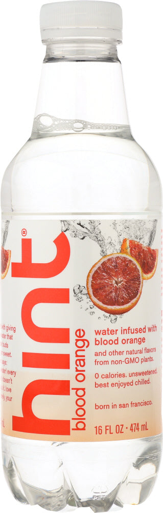 HINT: Unsweet Essence Water Blood Orange, 16 oz - Vending Business Solutions