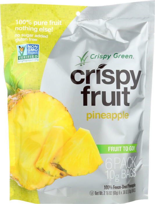 CRISPY GREEN: Crispy 6 Pack Pineapple, 2.16 oz - Vending Business Solutions