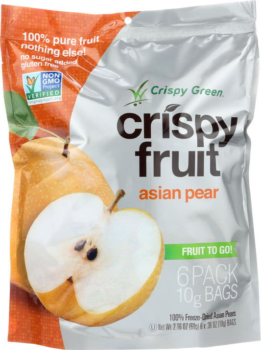 CRISPY GREEN: Crispy 6 Pack Asian Pear, 2.16 oz - Vending Business Solutions