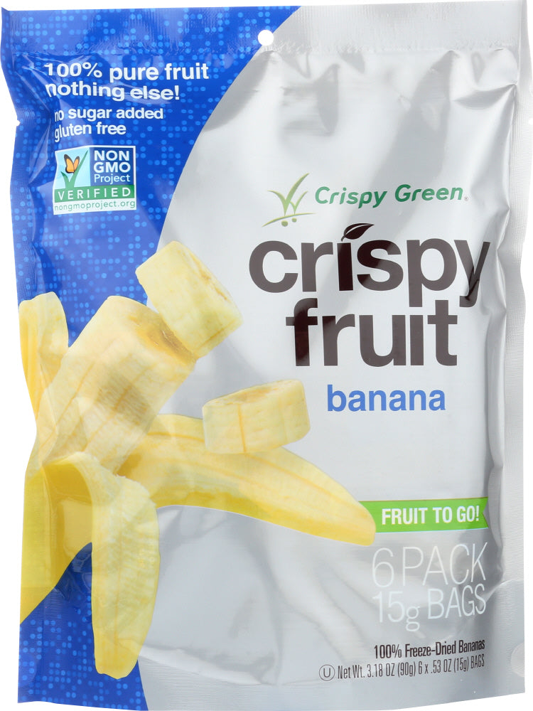 CRISPY GREEN: Crispy 6 Pack Banana, 3.18 oz - Vending Business Solutions