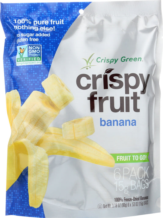 CRISPY GREEN: Crispy 6 Pack Banana, 3.18 oz - Vending Business Solutions