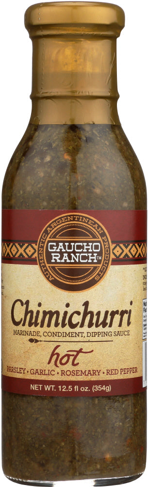 GAUCHO RANCH: Hot Chimichurri Sauce, 12.5 oz - Vending Business Solutions