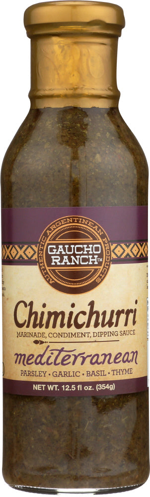 GAUCHO RANCH: Chimichurri Mediterranean Sauce, 12.5 oz - Vending Business Solutions