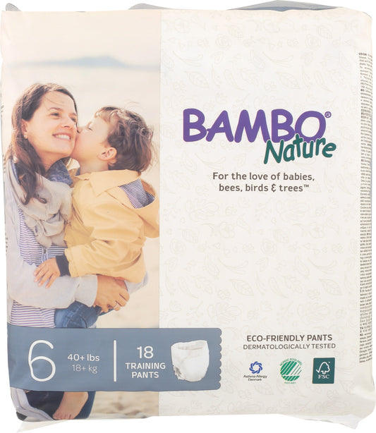 BAMBO NATURE: Diaper Training Pant Size 6, 18 pk - Vending Business Solutions