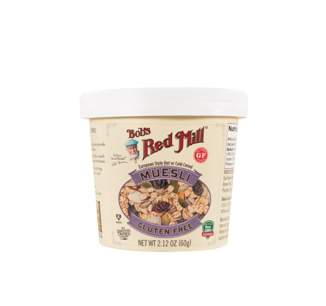 BOBS RED MILL: Cup Muesli Gluten Free, 2.12 oz - Vending Business Solutions