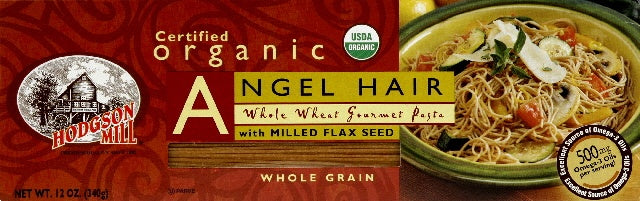 HODGSON MILL: Pasta Whole Wheat Flax Angel Organic, 12 oz - Vending Business Solutions