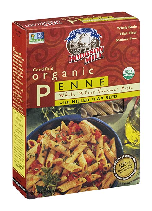 HODGSON MILL: Pasta Whole Wheat Flax Penne Organic, 12 oz - Vending Business Solutions