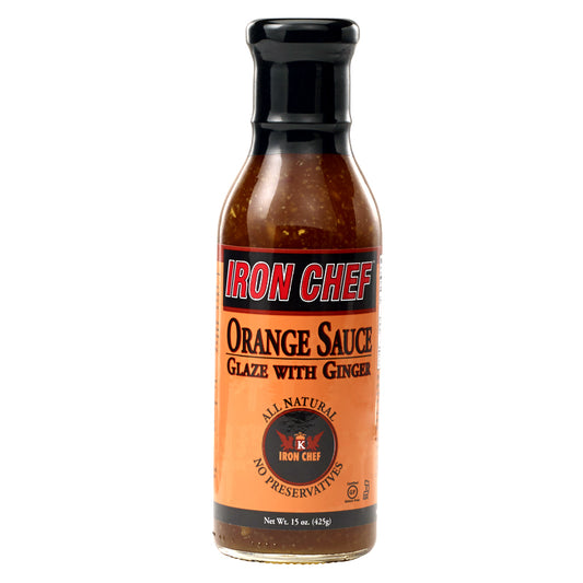 IRON CHEF: Orange Sauce Glaze With Ginger, 15 oz - Vending Business Solutions