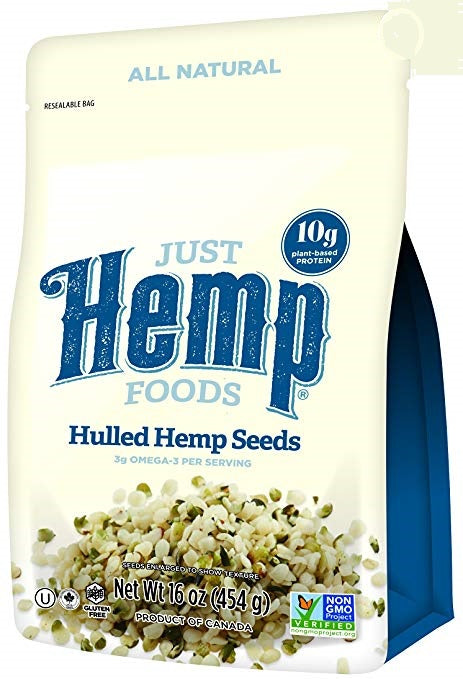 JUST HEMP FOODS: Hulled Hemp Seeds, 16 oz - Vending Business Solutions