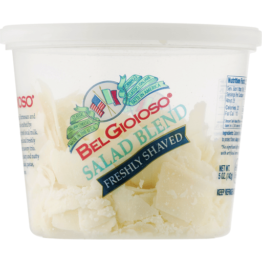 BELGIOIOSO: Salad Blend Freshly Shaved Cheese, 5 oz - Vending Business Solutions