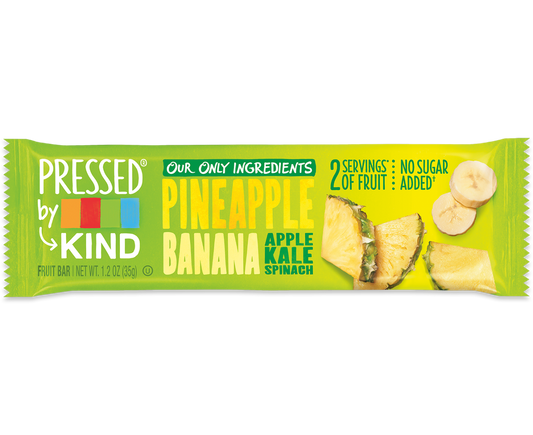 KIND: Pressed Bar Pineapple Banana Kale Spinach, 1.2 oz - Vending Business Solutions