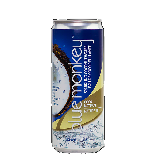 BLUE MONKEY: Sparkling Coconut Water Coco Natural, 11.2 fl oz - Vending Business Solutions