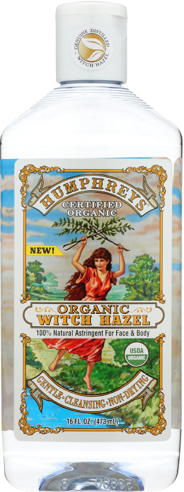HUMPHREYS: Astringent Witch Hazel Organic, 16 oz - Vending Business Solutions