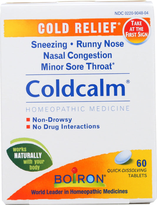 BOIRON: Coldcalm Homeopathic Cold Medicine, 60 Tablets - Vending Business Solutions