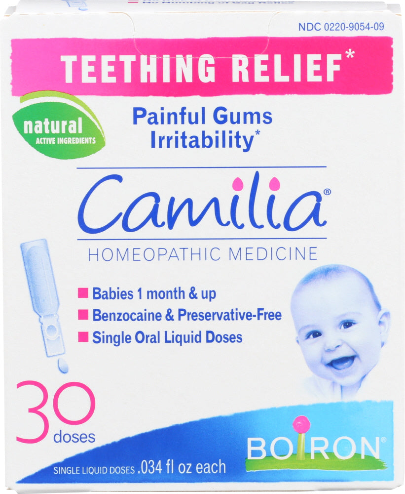 BOIRON: Camilia Teething Relief Homeopathic Medicine, 30 doses - Vending Business Solutions