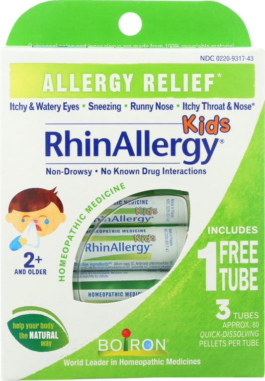 BOIRON: RhinAllergy Kids Pellets, 3 pc - Vending Business Solutions