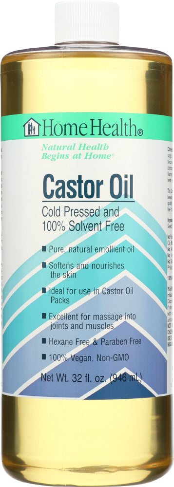 HOME HEALTH: Castor Oil Cold Pressed and Cold Processed, 32 Oz - Vending Business Solutions