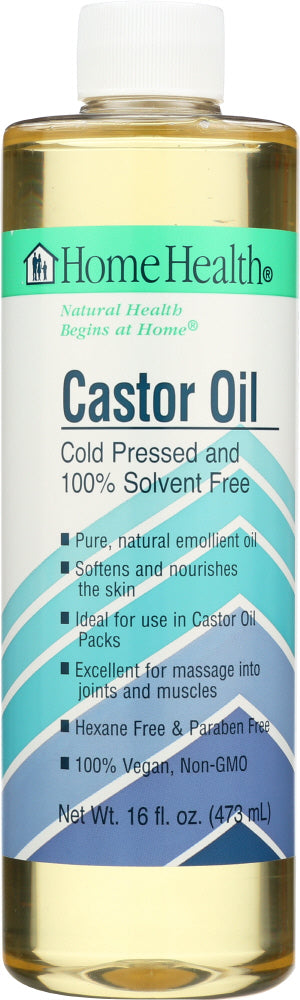 HOME HEALTH: Castor Oil Cold Pressed and Cold Processed, 16 Oz - Vending Business Solutions