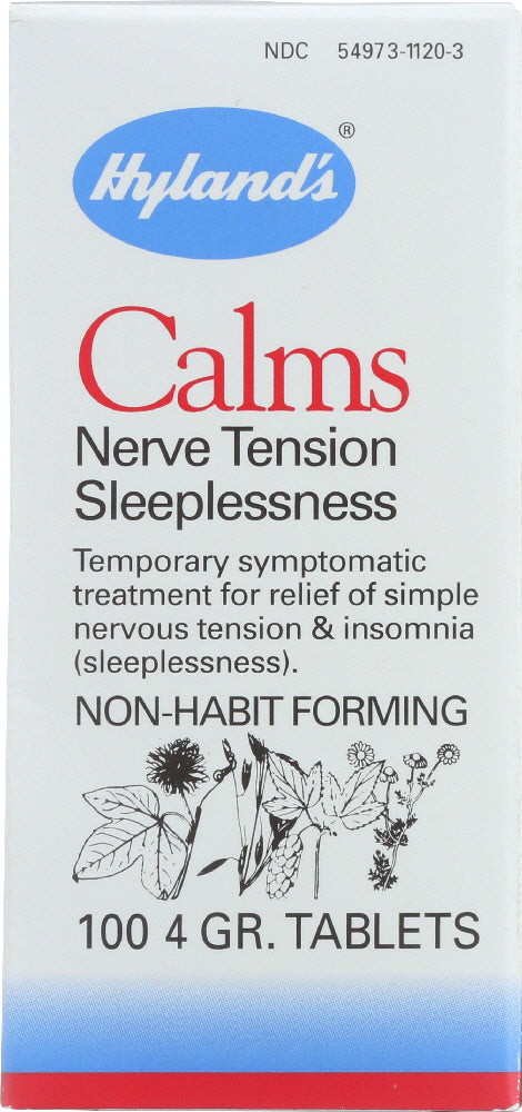 HYLANDS: Calms Nerve Tension Sleeplessness, 100 Tablets - Vending Business Solutions
