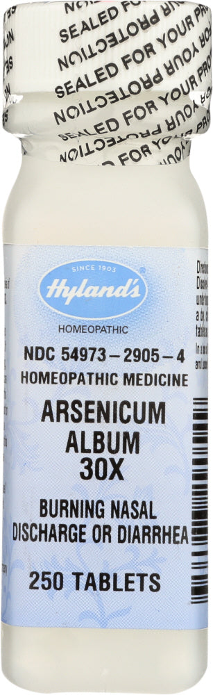 HYLAND: Arsenicum Album 30X, 250 tablets - Vending Business Solutions