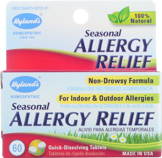 HYLAND'S: 100% Natural Homeopathic Seasonal Allergy Relief, 60 tablets - Vending Business Solutions