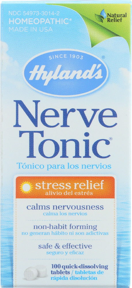 HYLAND'S: Nerve Tonic Stress Relief, 100 Tablets - Vending Business Solutions