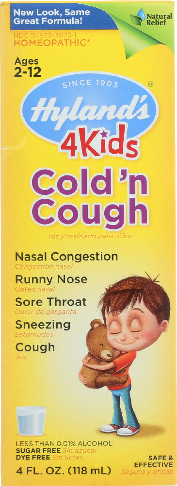 HYLAND'S: 4 Kids Cold 'N Cough, 4 oz - Vending Business Solutions