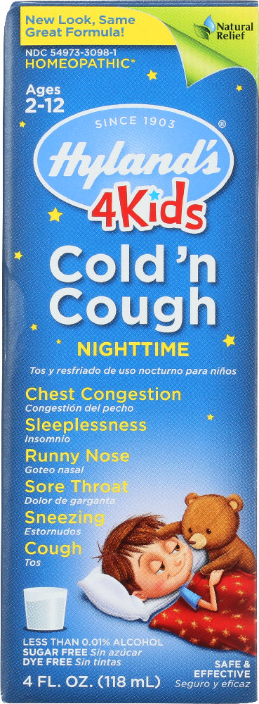 HYLAND'S: Nighttime Cold 'N Cough 4 Kids, 4 oz - Vending Business Solutions