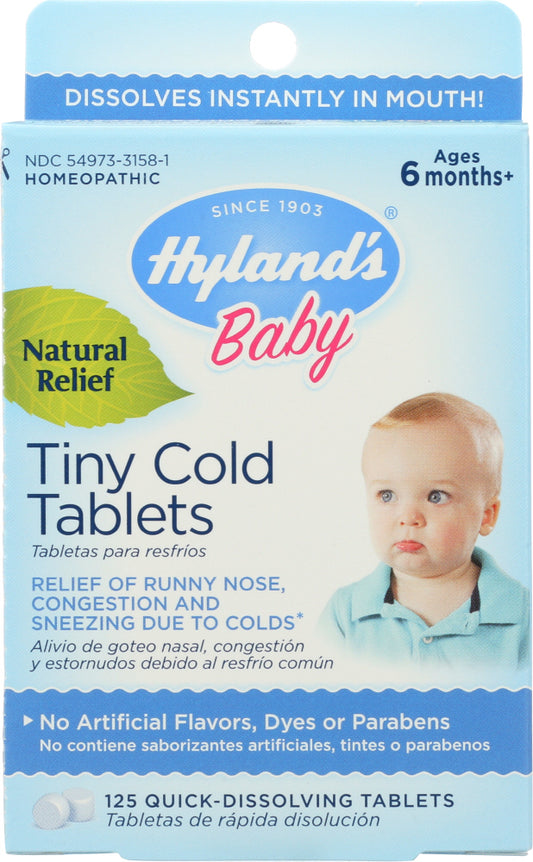 HYLAND'S: Baby Tiny Cold Tablets, 125 Quick-Dissolving tablets - Vending Business Solutions