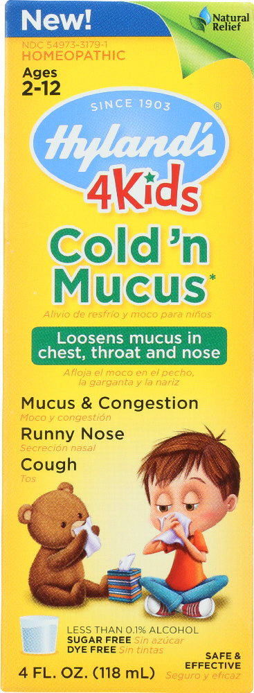 HYLAND'S: 4 Kids Cold 'N Mucus, 4 oz - Vending Business Solutions