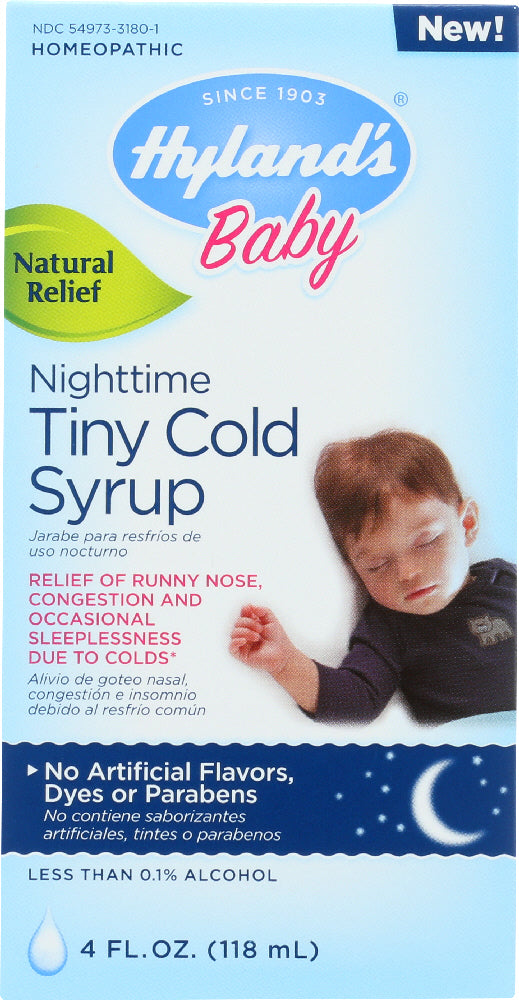 HYLAND'S: Baby Nighttime Tiny Cold Syrup, 4 oz - Vending Business Solutions
