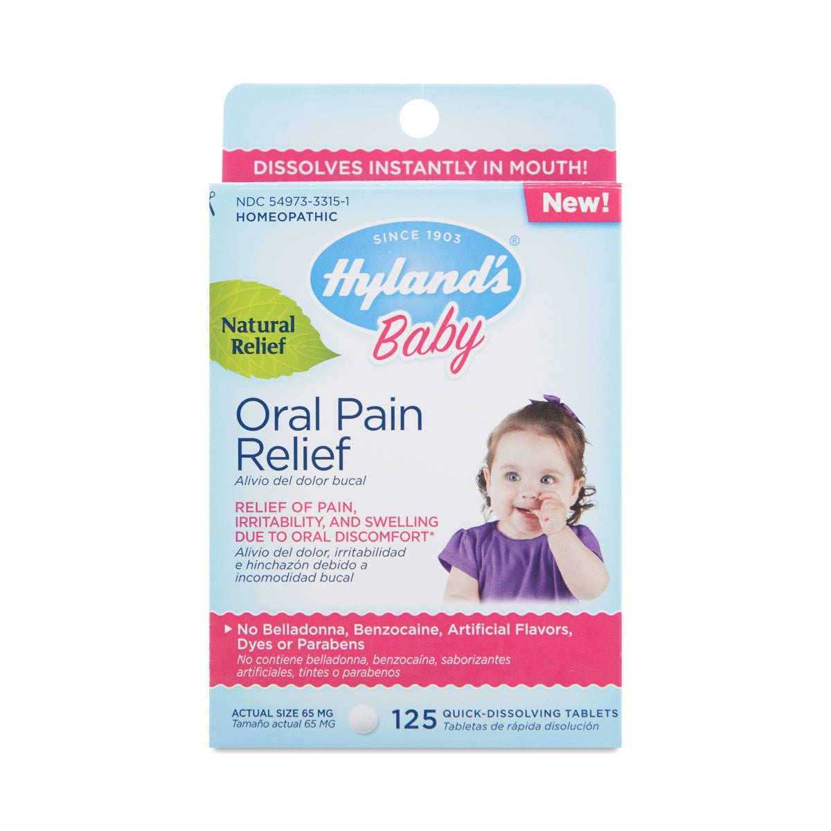 HYLAND: Pain Relief Baby Oral, 125 tablets - Vending Business Solutions