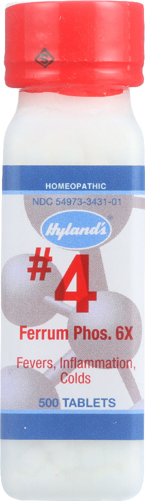 HYLAND'S: No.4 Ferrum Phosphoricum 6x, 500 Tablets - Vending Business Solutions