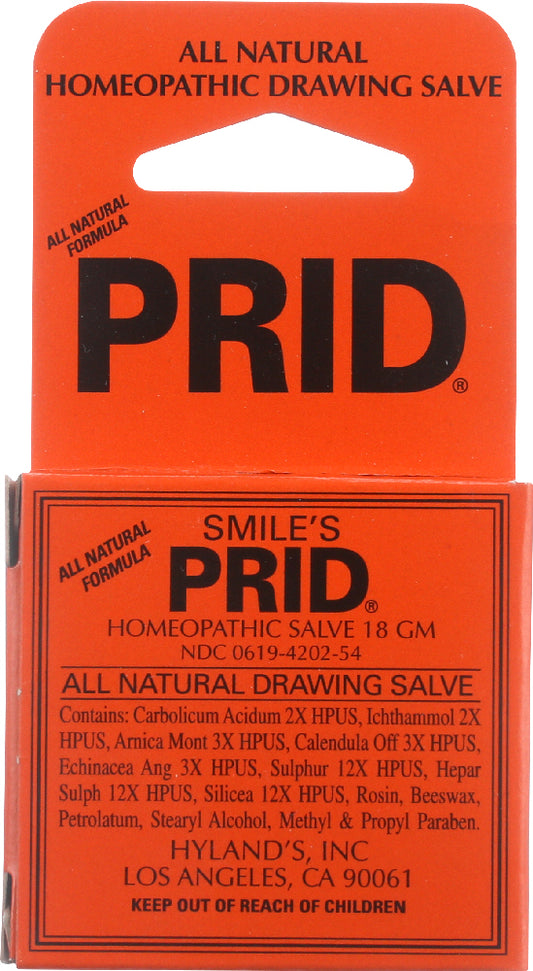 HYLAND'S: Smile's PRID Drawing Salve, 18 grams - Vending Business Solutions
