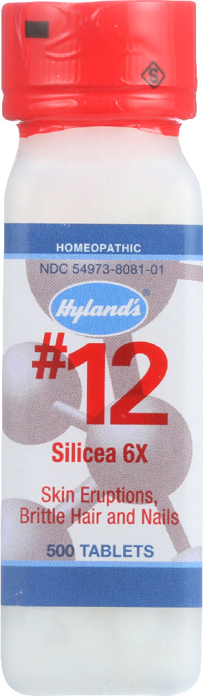 HYLAND'S: No.12 Silicea 6X, 500 Tablets - Vending Business Solutions