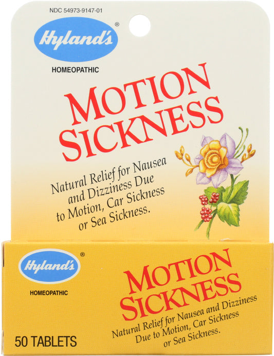 HYLAND'S: Motion Sickness, 50 Tablets - Vending Business Solutions